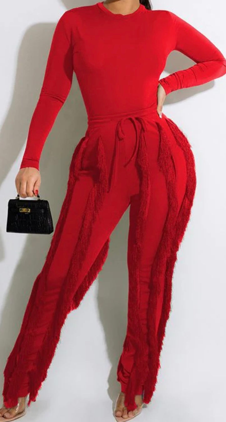 Aaliyah Red 2 piece set